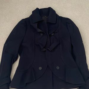 BCBG navy blue waist coat